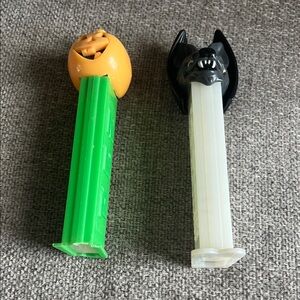 Halloween Pez Dispenser Set - Pumpkin and Bat